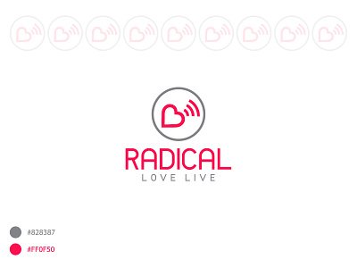 Radical Love Live Logo branding design flat live logo logo logo design logos logotype love love live logo love logo religious logo vector