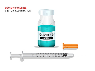 Covid-19 vaccine vector illustration