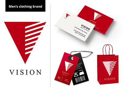 Vision Brand Identity design by Mercuryspiders bag brand design brand identity business card clothing label graphic design label logo design mockup packaging