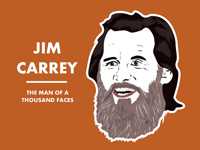 Jim Carrey Illustration cartoon flat design illustration illustrator jim carrey photoshop portrait vector