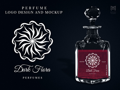 Perfume Logo And Mockup Design. branding graphic design illustration label design logo design mockups packaging design perfume photoshop product design