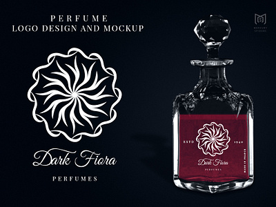 Perfume Logo And Mockup Design.