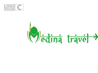 Islamic Logo design illustration logo medina typography vector