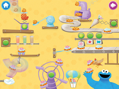 Rewards Screen - Cookie Monster's Challenge app cookie monster cookies game interactive kids machine rewards sesame