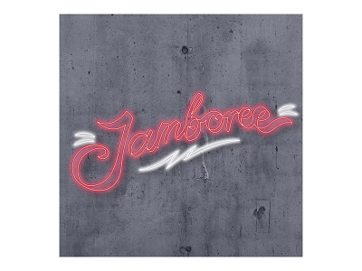Jamboree Bar Logo bar cocktail logo neon sign