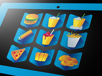 burger app - some icons test
