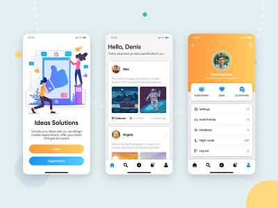 Social network for artists | Concept