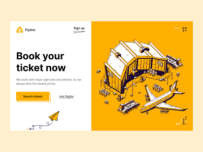 Flyline - concept concept design flat logo minimal typography ui ux web website