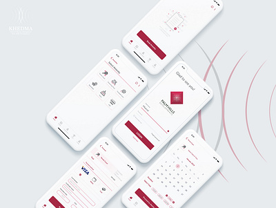 Khedma Mobile screens for (Palm hills) app app design business company design home service interface mobile app redesign ui uidesign