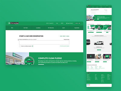 Enterprise car egypt -web design business car green interface rental uidesign uiux webdesign