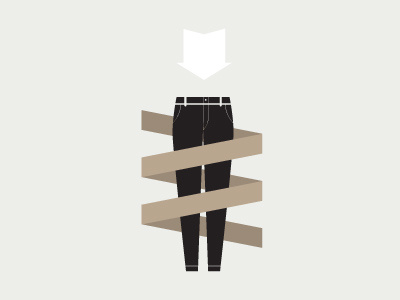 Fit into those jeans icon illustration madewell