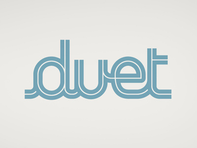 Duet Logo app crushlovely identity logo