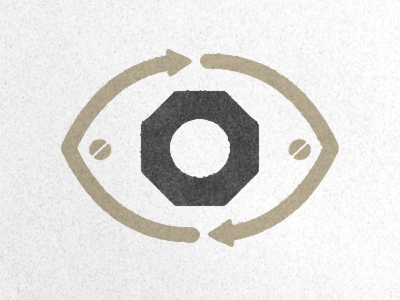 look arrows bolt eye logo