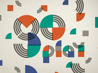 Play geometric lettering type