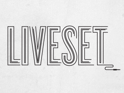 Liveset Reject 3 - Lines and Inlines logo reject typography