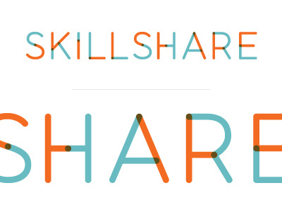 Skillshare Launch identity logo skillshare