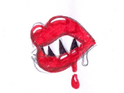 Gossip lips drawing