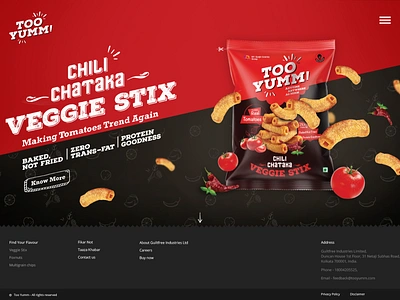 Too Yumm - Website Design ui ux website design