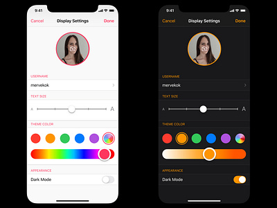 Daily UI 007 - Settings 007 app application color daily ui 007 dailyui dark design light mobile mobile app mobile ui page settings settings page sketch switch toggle ui userinterface