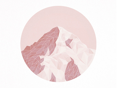 Bluff branding font geometric geometry illustration lines mountain pink thin