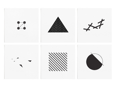 often minimal abstract black and white brand branding geometric identity illustration lines logo minimal pattern print