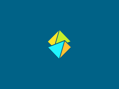 S Logo 1 brand branding colorful colors flat geometric identity logo minimal s typography