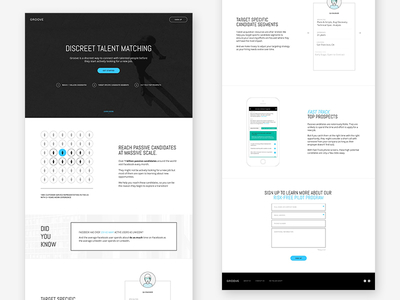 Groove Website animation brand branding form interaction logo minimal sign up website widget