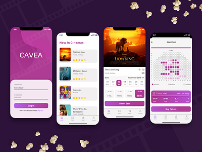 Cinema App Redesign Concept UI adobe adobexd app cinema concept mobile mobile ui movie photoshop redesign ui ui ux ui design uidesign uiux ux xd