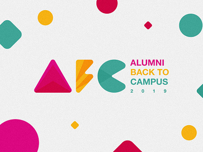 Alumni Back to Campus color colour colours fest festival festival poster logo logo design logotype typogaphy typologo