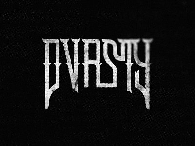 DVRSTY Logotype black blackletter letter lettering logo logotype type art typedesign typeface typography
