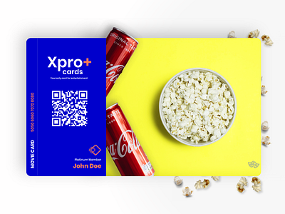 Xpro+ Card Design branding card card design concept credit card design logo movie movie card product design tamil vector