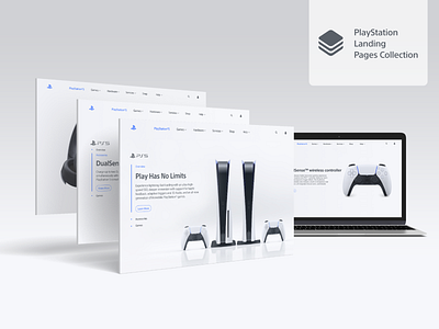 PS5 Landing Pages behance behance project design freepik landing page landing page design ui ux ui design web design