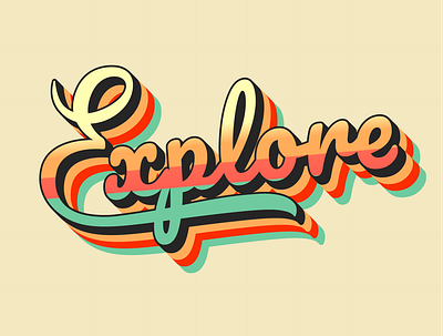 Retro Logo Design design illustrator logo retro typogaphy