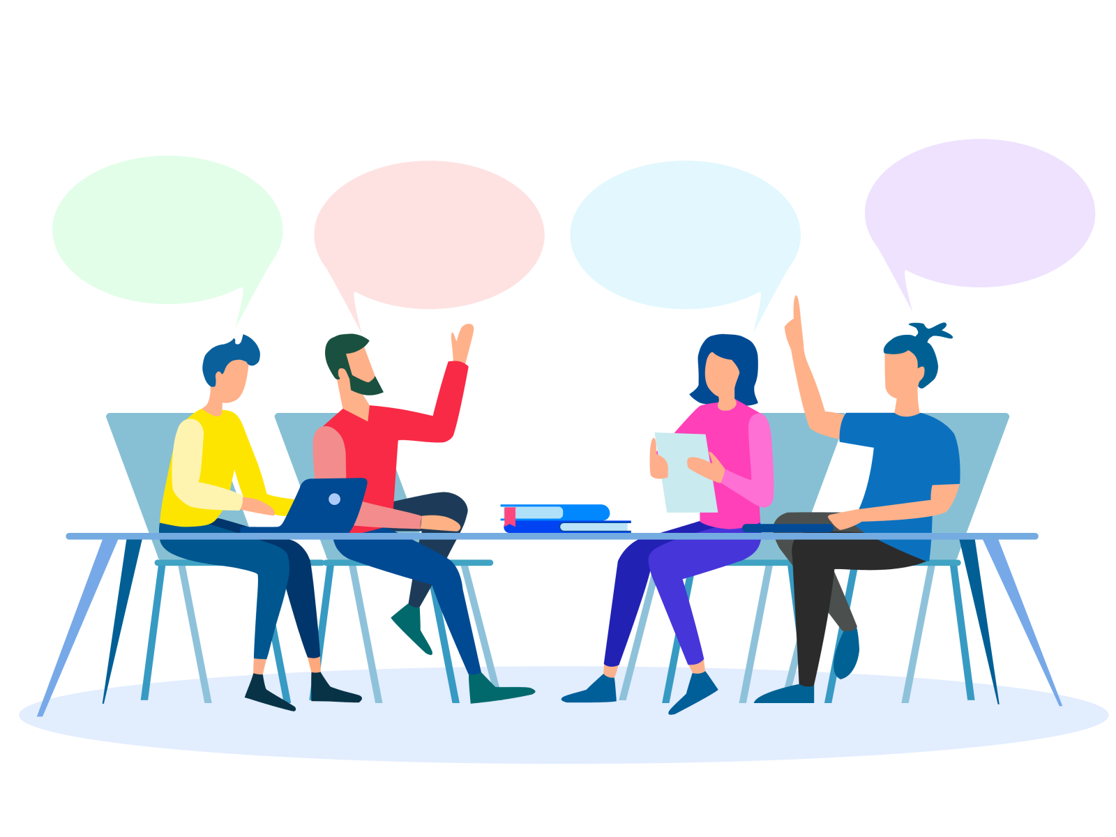 Group Meetings Discussion By Sundhar On Dribbble   Custom   1 2x 4x 