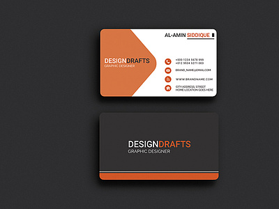 Corporate business card design.