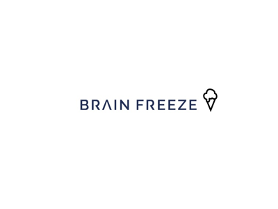 Brain Freeze Logo branding design graphic design ice cream iconography logo design typography