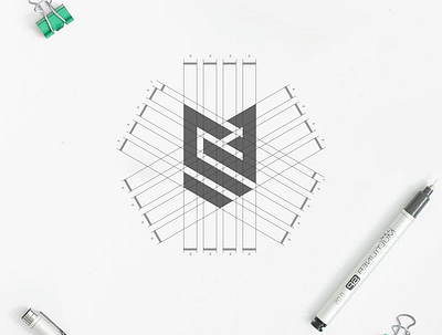CIE Grid Logo Design branding cie grid logo design design flat graphic design icon illustration logo monogram vector