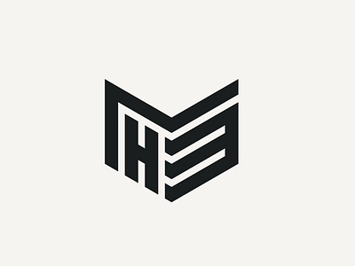 M3H Logo branding design flat graphic design icon illustration initial logo monogram vector
