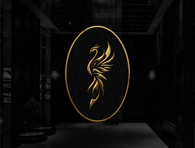 phoenix logo branding design elegant flat graphic design icon illustration logo luxury phoenix logo vector