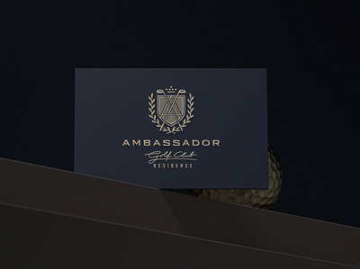 Ambassador branding business card design graphic design logo logoped logotype mark russia symbol
