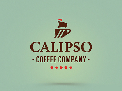 Calipso brand creative cup design flag identity logo logo design logotype mark russia symbol