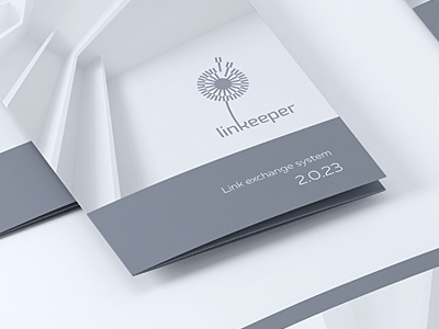 Linkeeper brand creative dandelion design identity link logo logoped logotype mark russia symbol