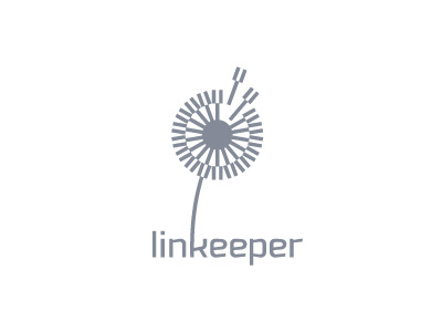 Linkeeper brand creative dandelion design identity link logo logoped logotype mark russia symbol