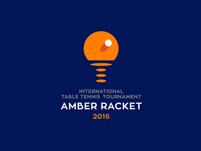 Amber Racket amber brand brand design branding design identity light logo logo design logodesign logoped logos logotype mark moon moonlight russia symbol tennis water