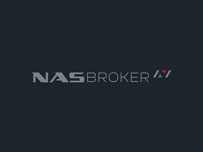 NAS Broker 3d brand branding creative design identity illustration logo logoped logotype mark russia symbol