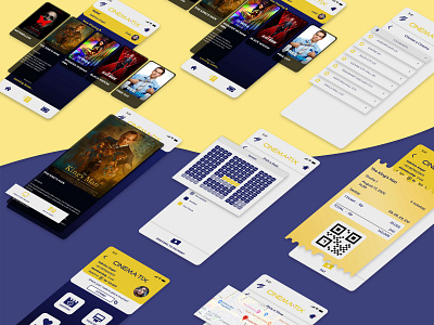 Mobile UI for Cinema Ticket Booking App