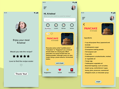 Cooking Recipes App app cooking app design meal mobile recipe app ui design