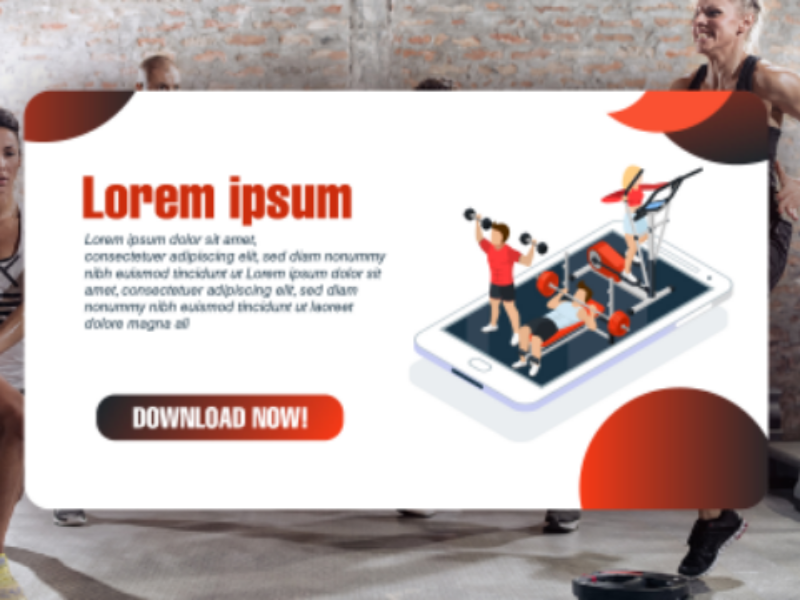 Fitness Company App Banner Ad By Aniket Birla On Dribbble