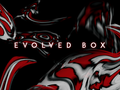 evolved box animation app branding design illustration liquid logo minimal typography vector web website