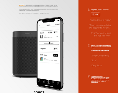 Unofficially Quick Concept for SONOS app concept feature hamburg idea ios mobile mobile app mobile ui sonos user interface ux